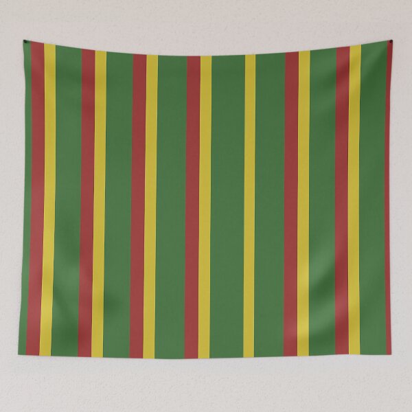 Item preview, vertical wide and thick stripe fashion greee, yellow and red designed and sold by Carlos Gudino.