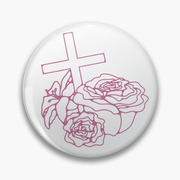 Item preview, Simple Saint Thérèse of Lisieux Line-art Symbol designed and sold by stickerforsaint.