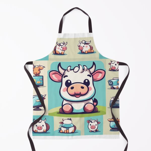Item preview, Cute Cow Gaming Cartoon Vector Icon Illustration designed and sold by hjian8219.