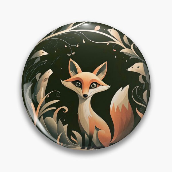 Item preview, Whimsical Fox. Fantasy cute fox, magical forest, enchanting woodland, vintage fox designed and sold by FoxVibes.
