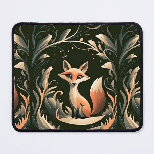 Item preview, Whimsical Fox. Fantasy cute fox, magical forest, enchanting woodland, vintage fox designed and sold by FoxVibes.
