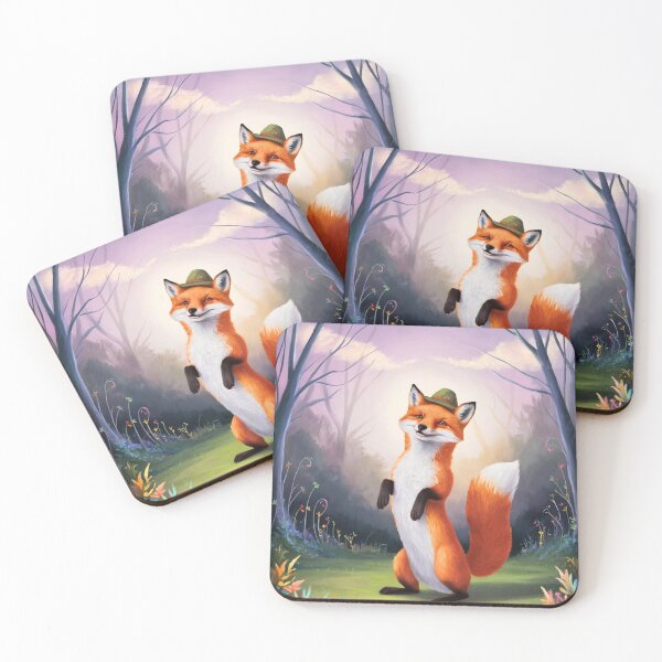 Item preview, Whimsical Fox. Fantasy cute fox, magical forest, enchanting woodland, vintage fox designed and sold by FoxVibes.