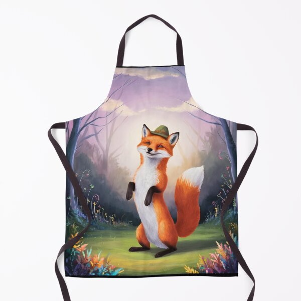 Item preview, Whimsical Fox. Fantasy cute fox, magical forest, enchanting woodland, vintage fox designed and sold by FoxVibes.