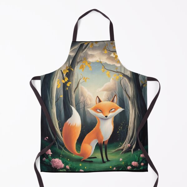 Item preview, Whimsical Fox. Fantasy cute fox, magical forest, enchanting woodland, vintage fox designed and sold by FoxVibes.