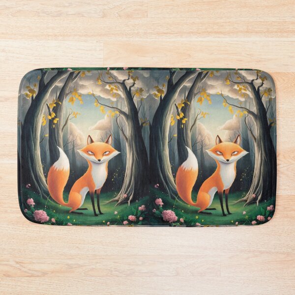 Item preview, Whimsical Fox. Fantasy cute fox, magical forest, enchanting woodland, vintage fox designed and sold by FoxVibes.