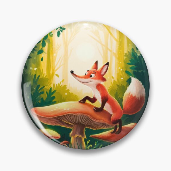 Item preview, Whimsical Fox. Fantasy cute fox, magical forest, enchanting woodland, vintage fox designed and sold by FoxVibes.
