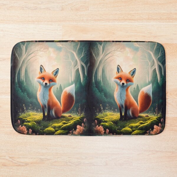 Item preview, Whimsical Fox. Fantasy cute fox, magical forest, enchanting woodland, vintage fox designed and sold by FoxVibes.