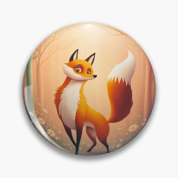 Item preview, Whimsical Fox. Fantasy cute fox, magical forest, enchanting woodland, vintage fox designed and sold by FoxVibes.