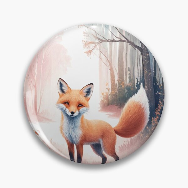 Item preview, Whimsical Fox. Fantasy cute fox, magical forest, enchanting woodland, vintage fox designed and sold by FoxVibes.