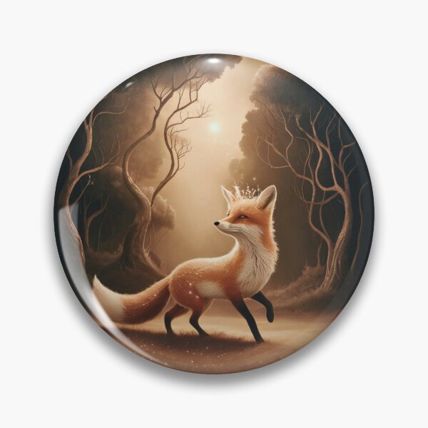 Item preview, Whimsical Fox. Fantasy cute fox, magical forest, enchanting woodland, vintage fox designed and sold by FoxVibes.