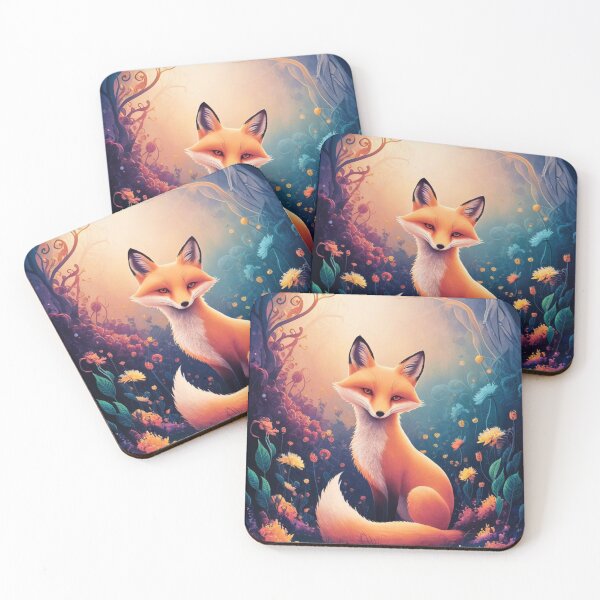 Item preview, Whimsical Fox. Fantasy cute fox, magical forest, enchanting woodland, vintage fox designed and sold by FoxVibes.