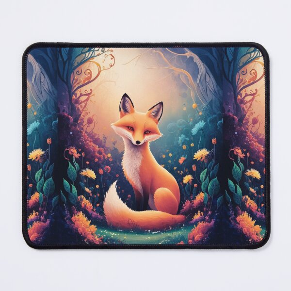 Item preview, Whimsical Fox. Fantasy cute fox, magical forest, enchanting woodland, vintage fox designed and sold by FoxVibes.