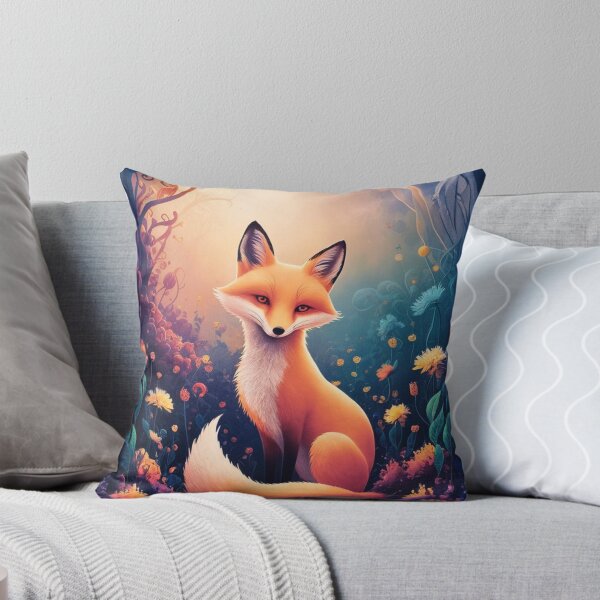 Item preview, Whimsical Fox. Fantasy cute fox, magical forest, enchanting woodland, vintage fox designed and sold by FoxVibes.