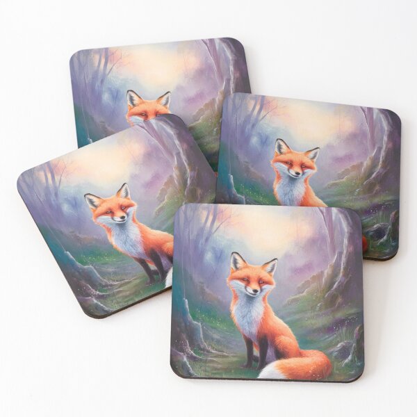 Item preview, Whimsical Fox. Fantasy cute fox, magical forest, enchanting woodland, vintage fox designed and sold by FoxVibes.