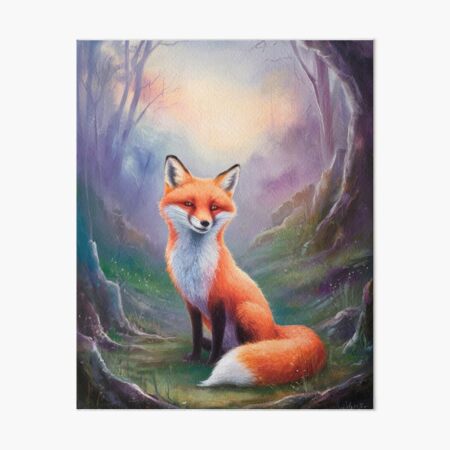 Item preview, Whimsical Fox. Fantasy cute fox, magical forest, enchanting woodland, vintage fox designed and sold by FoxVibes.