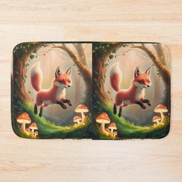 Item preview, Whimsical Fox. Fantasy cute fox, magical forest, enchanting woodland, vintage fox designed and sold by FoxVibes.