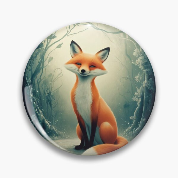 Item preview, Whimsical Fox. Fantasy cute fox, magical forest, enchanting woodland, vintage fox designed and sold by FoxVibes.