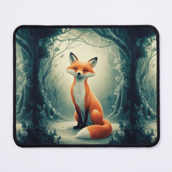 Item preview, Whimsical Fox. Fantasy cute fox, magical forest, enchanting woodland, vintage fox designed and sold by FoxVibes.