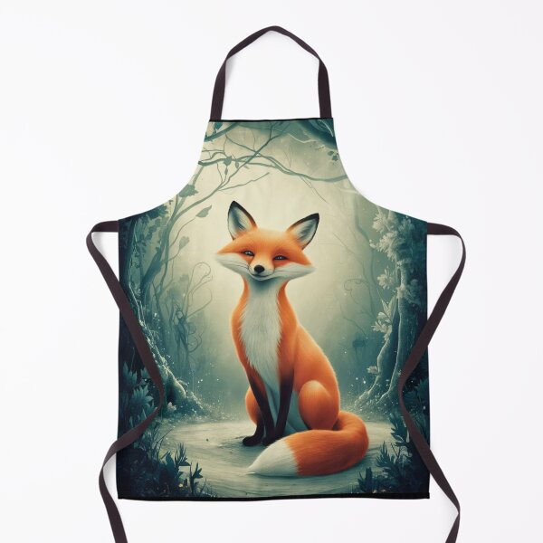 Item preview, Whimsical Fox. Fantasy cute fox, magical forest, enchanting woodland, vintage fox designed and sold by FoxVibes.