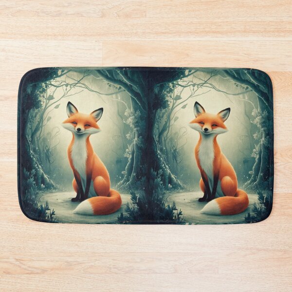 Item preview, Whimsical Fox. Fantasy cute fox, magical forest, enchanting woodland, vintage fox designed and sold by FoxVibes.