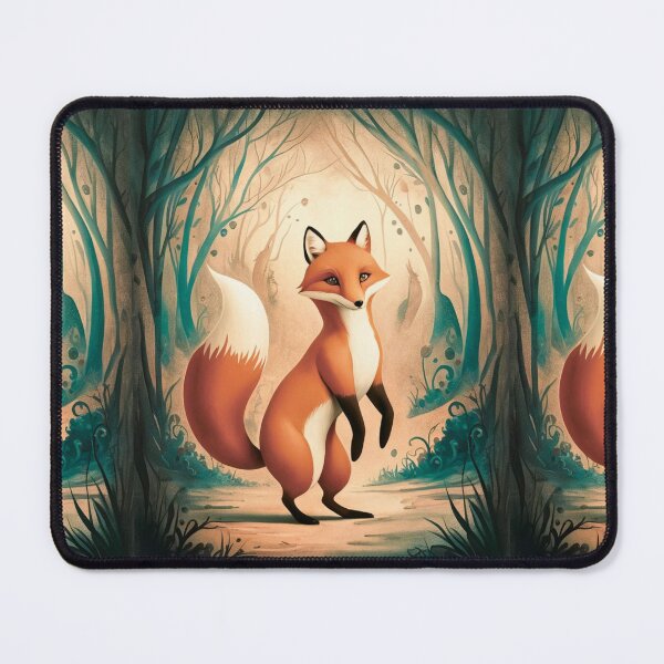 Item preview, Whimsical Fox. Fantasy cute fox, magical forest, enchanting woodland, vintage fox designed and sold by FoxVibes.