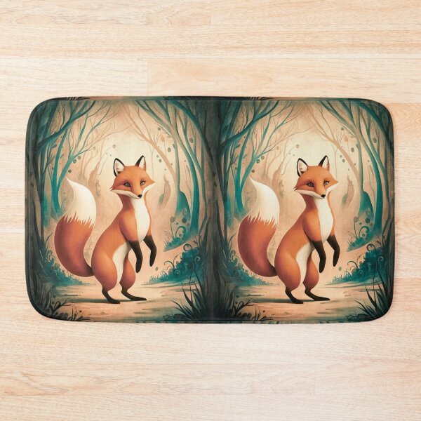 Item preview, Whimsical Fox. Fantasy cute fox, magical forest, enchanting woodland, vintage fox designed and sold by FoxVibes.