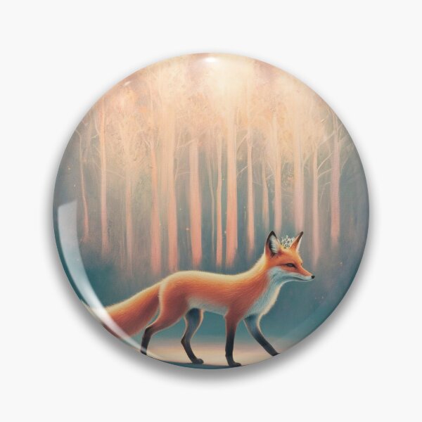 Item preview, Whimsical Fox. Fantasy cute fox, magical forest, enchanting woodland, vintage fox designed and sold by FoxVibes.