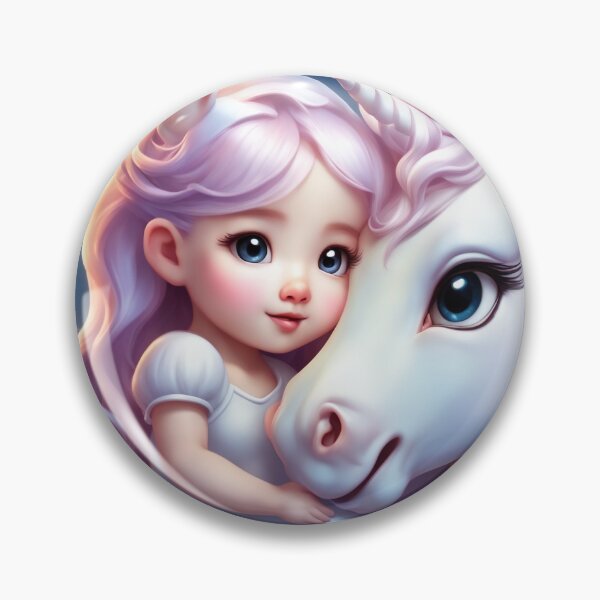 Item preview, Cute Unicorn Hugging Baby Unicorn Cartoon Vector Icon Illustration designed and sold by hjian8219.