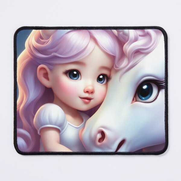 Item preview, Cute Unicorn Hugging Baby Unicorn Cartoon Vector Icon Illustration designed and sold by hjian8219.