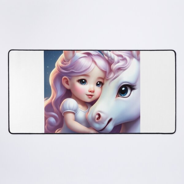 Item preview, Cute Unicorn Hugging Baby Unicorn Cartoon Vector Icon Illustration designed and sold by hjian8219.