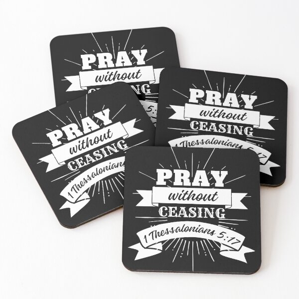 Item preview, Pray Without Ceasing, 1 Thessalonians 5: 17, bible verses designed and sold by MoriaStore.