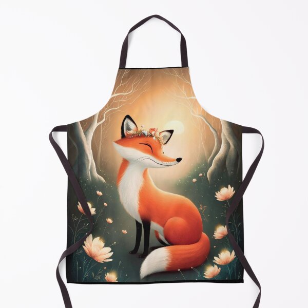 Item preview, Whimsical Fox. Fantasy cute fox, magical forest, enchanting woodland, vintage fox designed and sold by FoxVibes.