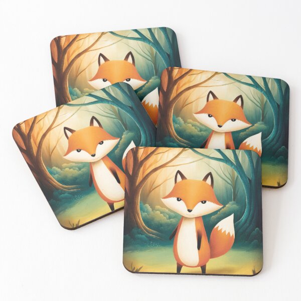 Item preview, Whimsical Fox. Fantasy cute fox, magical forest, enchanting woodland, vintage fox designed and sold by FoxVibes.