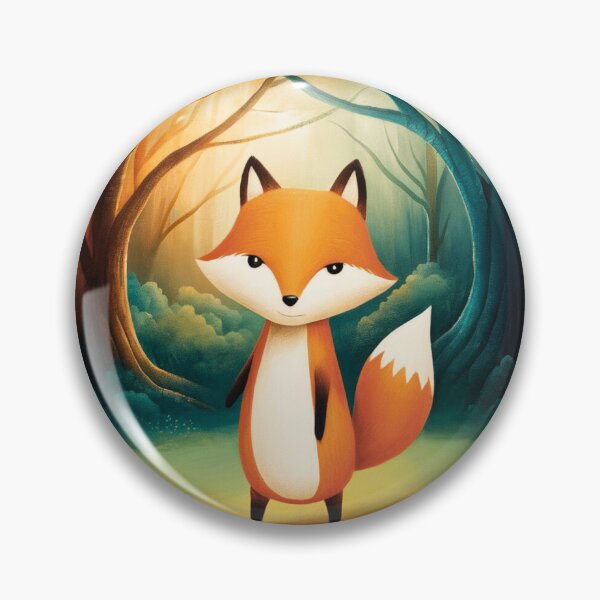 Item preview, Whimsical Fox. Fantasy cute fox, magical forest, enchanting woodland, vintage fox designed and sold by FoxVibes.