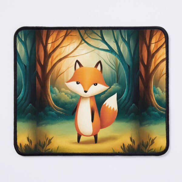 Item preview, Whimsical Fox. Fantasy cute fox, magical forest, enchanting woodland, vintage fox designed and sold by FoxVibes.