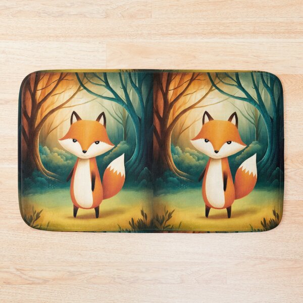 Item preview, Whimsical Fox. Fantasy cute fox, magical forest, enchanting woodland, vintage fox designed and sold by FoxVibes.