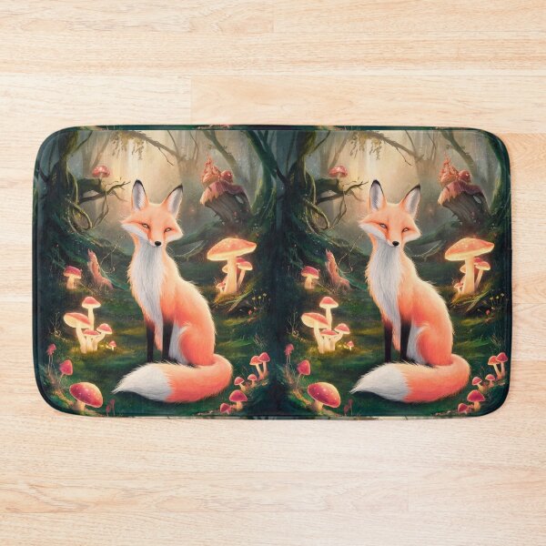 Item preview, Whimsical Fox. Fantasy cute fox, magical forest, enchanting woodland, vintage fox designed and sold by FoxVibes.