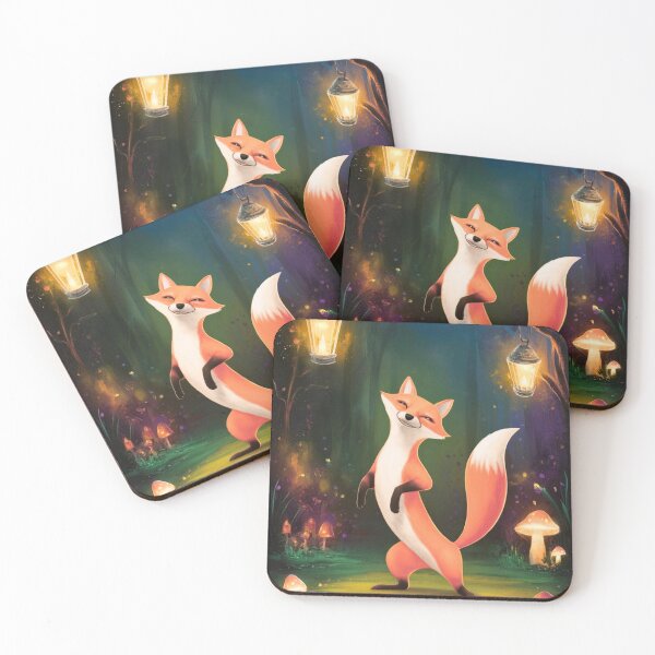 Item preview, Whimsical Fox. Fantasy cute fox, magical forest, enchanting woodland, vintage fox designed and sold by FoxVibes.