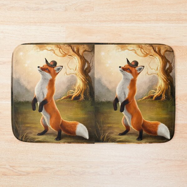 Item preview, Whimsical Fox. Fantasy cute fox, magical forest, enchanting woodland, vintage fox designed and sold by FoxVibes.