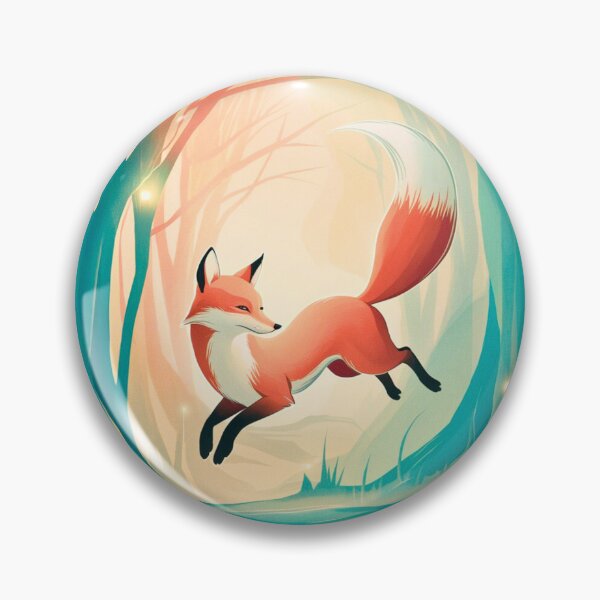 Item preview, Whimsical Fox. Fantasy cute fox, magical forest, enchanting woodland, vintage fox designed and sold by FoxVibes.