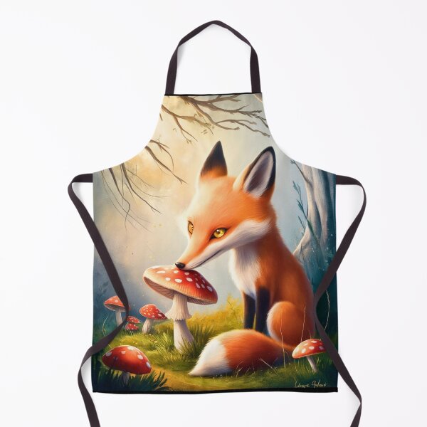 Item preview, Whimsical Fox. Fantasy cute fox, magical forest, enchanting woodland, vintage fox designed and sold by FoxVibes.