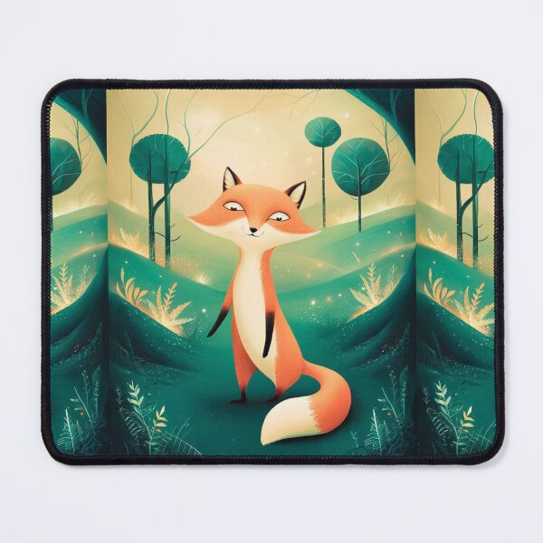 Item preview, Whimsical Fox. Fantasy cute fox, magical forest, enchanting woodland, vintage fox designed and sold by FoxVibes.