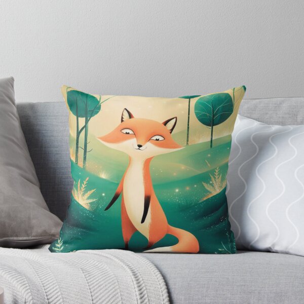Item preview, Whimsical Fox. Fantasy cute fox, magical forest, enchanting woodland, vintage fox designed and sold by FoxVibes.
