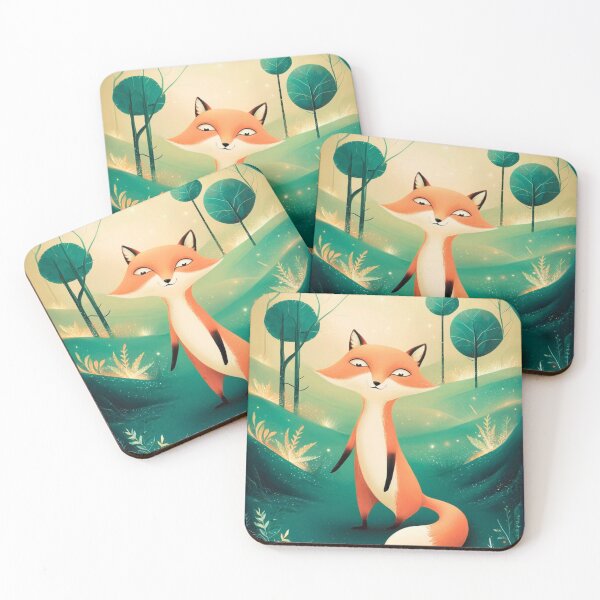 Item preview, Whimsical Fox. Fantasy cute fox, magical forest, enchanting woodland, vintage fox designed and sold by FoxVibes.