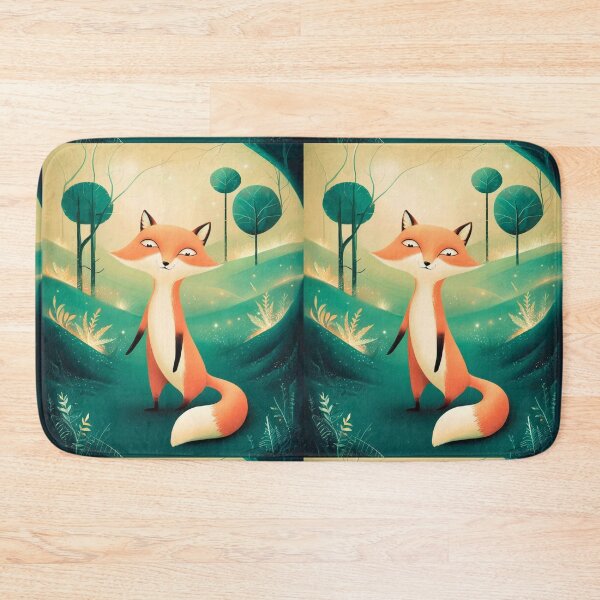 Item preview, Whimsical Fox. Fantasy cute fox, magical forest, enchanting woodland, vintage fox designed and sold by FoxVibes.