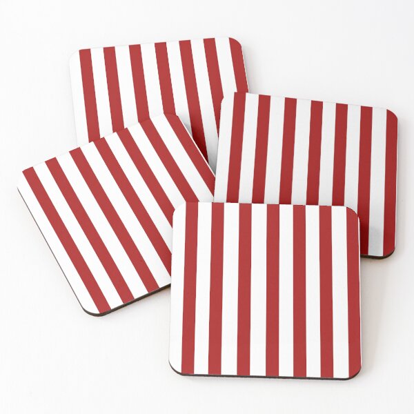 Item preview, Vertical wide and thick stripe fashion red and white colors designed and sold by Carlos Gudino.