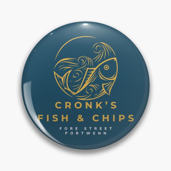 Item preview, Doc Martin Cronk's Fish & Chips Portwenn Port Isaac Cornwall Dark designed and sold by SonnyBoyDesigns.
