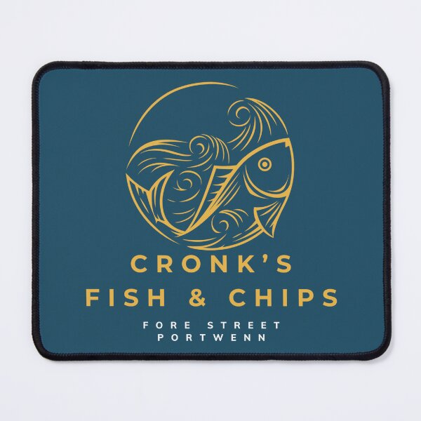 Item preview, Doc Martin Cronk's Fish & Chips Portwenn Port Isaac Cornwall Dark designed and sold by SonnyBoyDesigns.