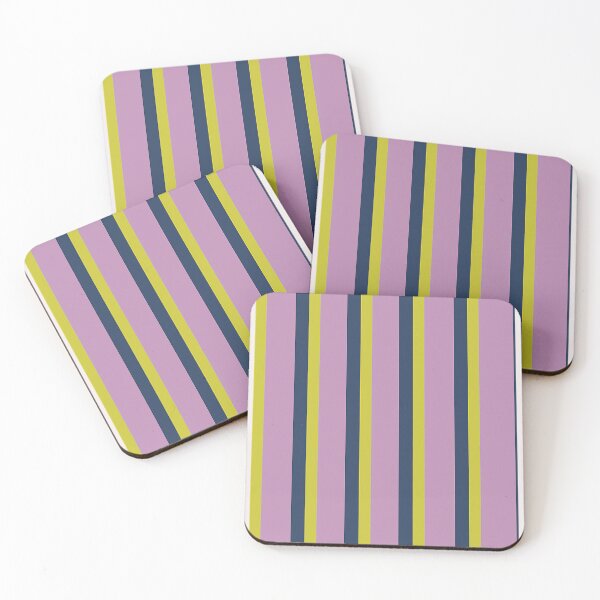 Item preview, Vertical wide and thick stripe fashion pink blue and yellow colors designed and sold by Carlos Gudino.