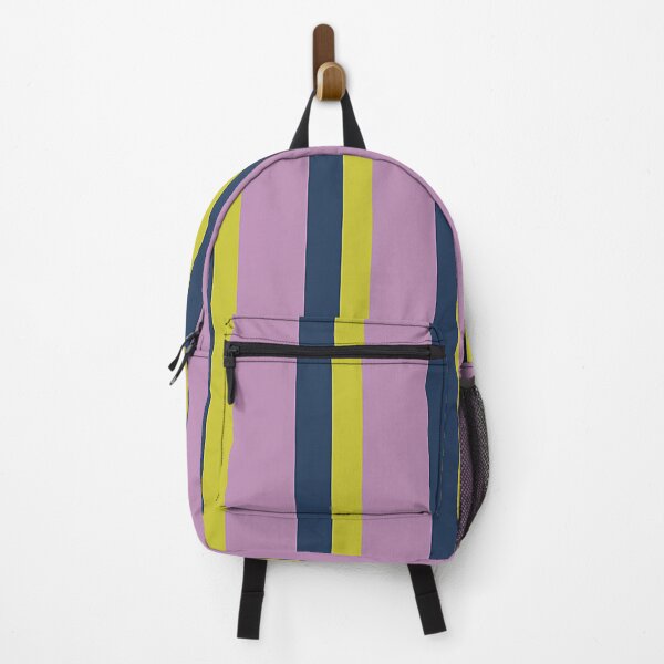 Item preview, Vertical wide and thick stripe fashion pink blue and yellow colors designed and sold by Carlos Gudino.